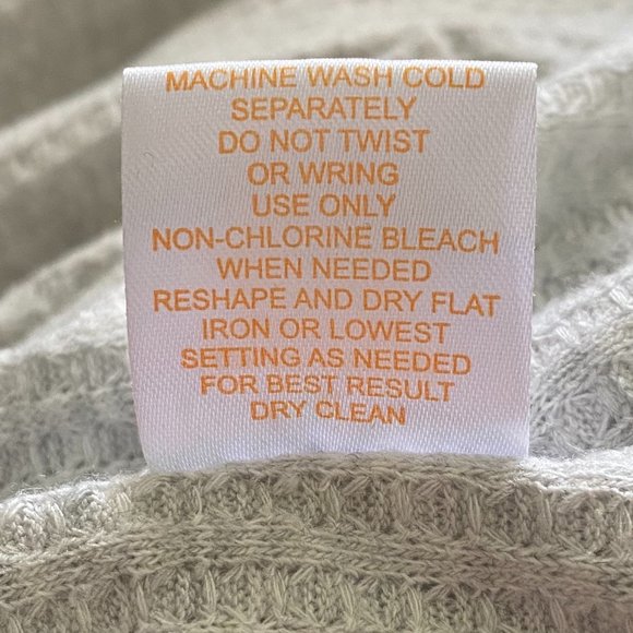 SWEET ROMEO Gray Waffle Waterfall Cardigan Pockets! Large EUC! - Picture 8 of 8